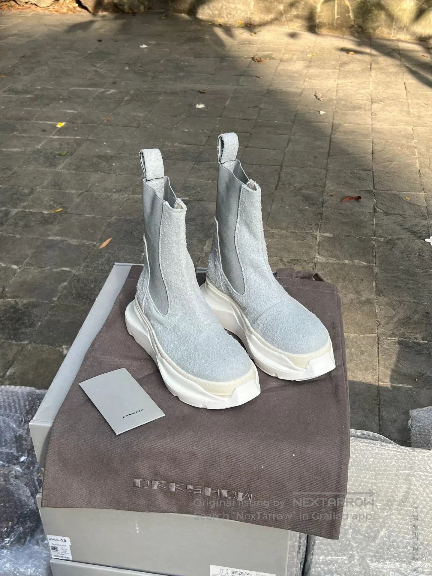 Rick Owens Rick Owens Mint Green Chelsea Boots. Size US 5.5 / IT 35.5 - 1 Thumbnail