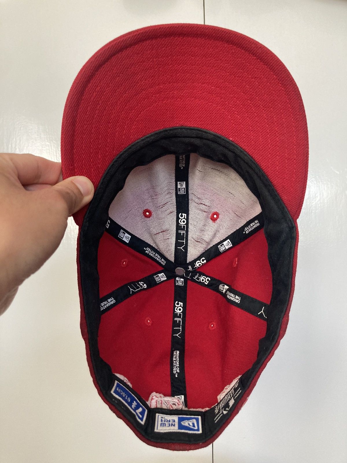 MLB NEW YORK YANKEES NEW ERA 59FIFTY RED HAT BASEBALL CAP FITTED Size ONE SIZE - 12 Thumbnail