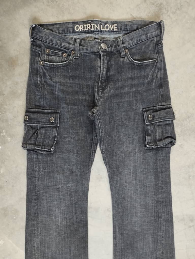 Tornado Mart Flare Jeans Japan Black Cargo Denim Oririn Bootcut Jeans Size US 29 - 3 Thumbnail