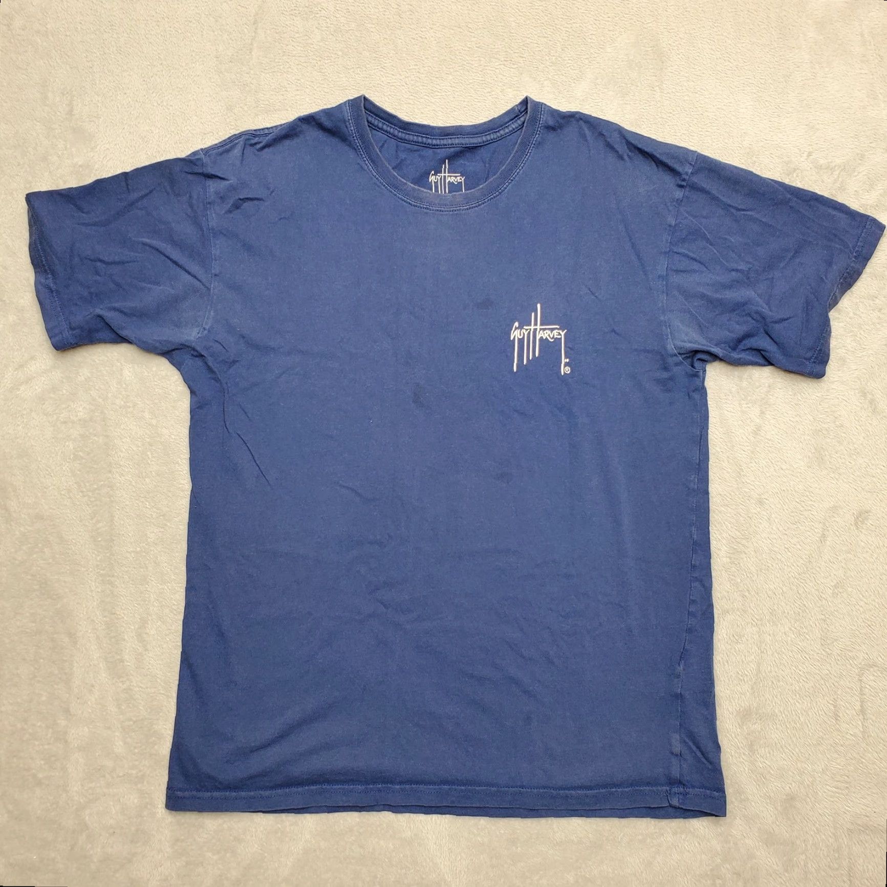 Guy Harvey VINTAGE Guy Harvey Shirt Mens Medium Blue Saltwater Fishing Sportsman Nature TEE Size US M / EU 48-50 / 2 - 2 Thumbnail