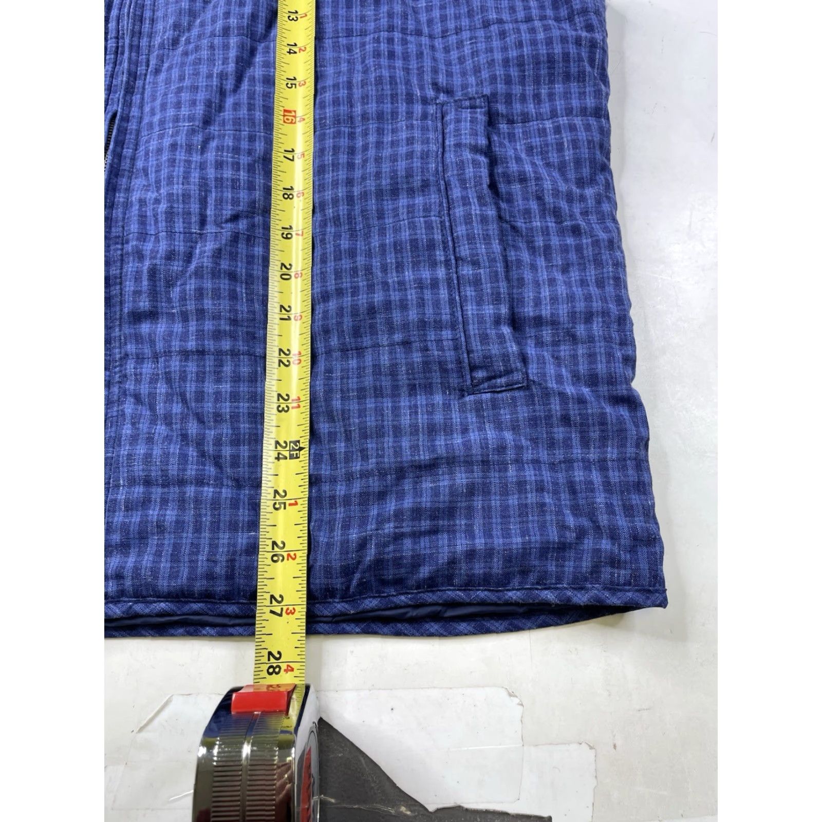 Peter Millar Peter Millar Vest Countryside Wool Silk/Linen Blend Blue Plaid Men’s Large Size US L / EU 52-54 / 3 - 7 Thumbnail