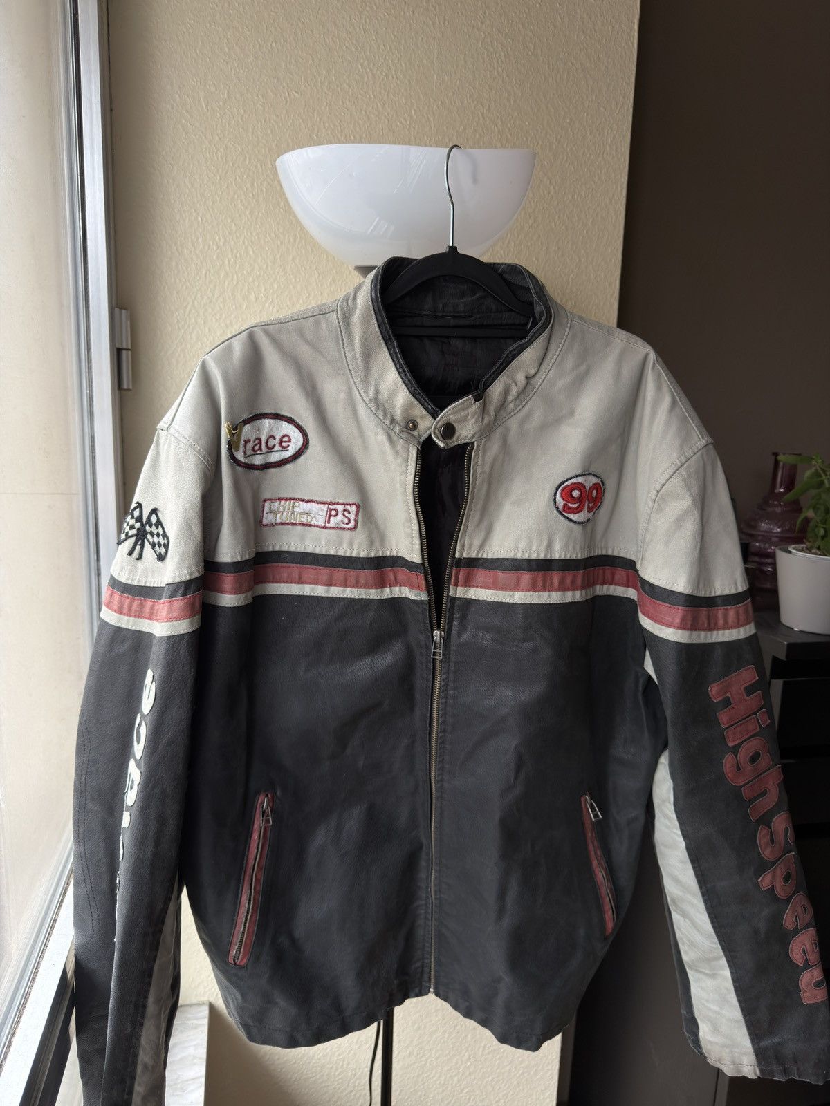 Vintage Racing vintage leather jacket Size US M / EU 48-50 / 2 - 4 Thumbnail