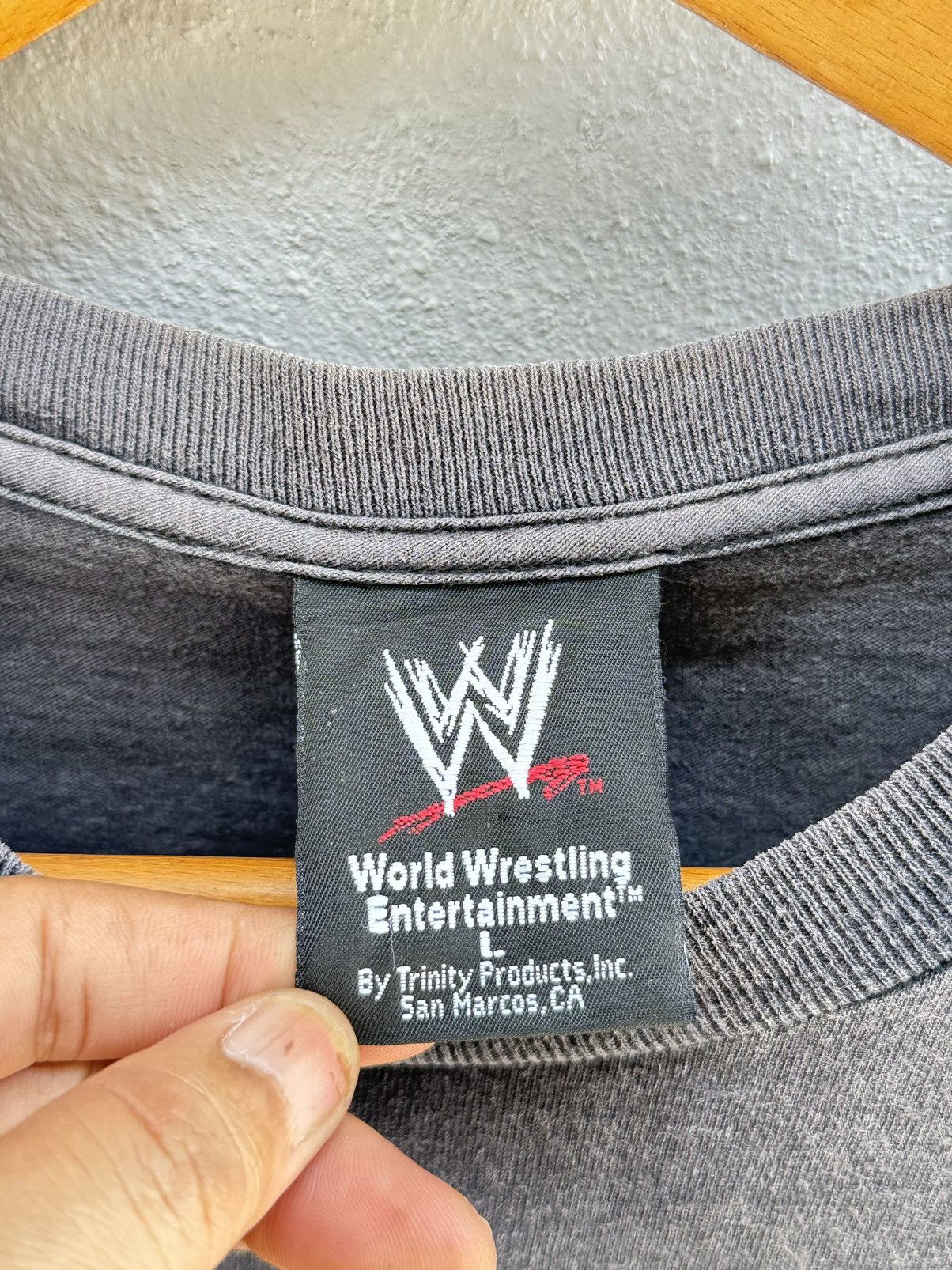 WWF Thrashed Vintage Stone Cold Flame Wrestling Sun Faded Tee Size US L / EU 52-54 / 3 - 11 Thumbnail