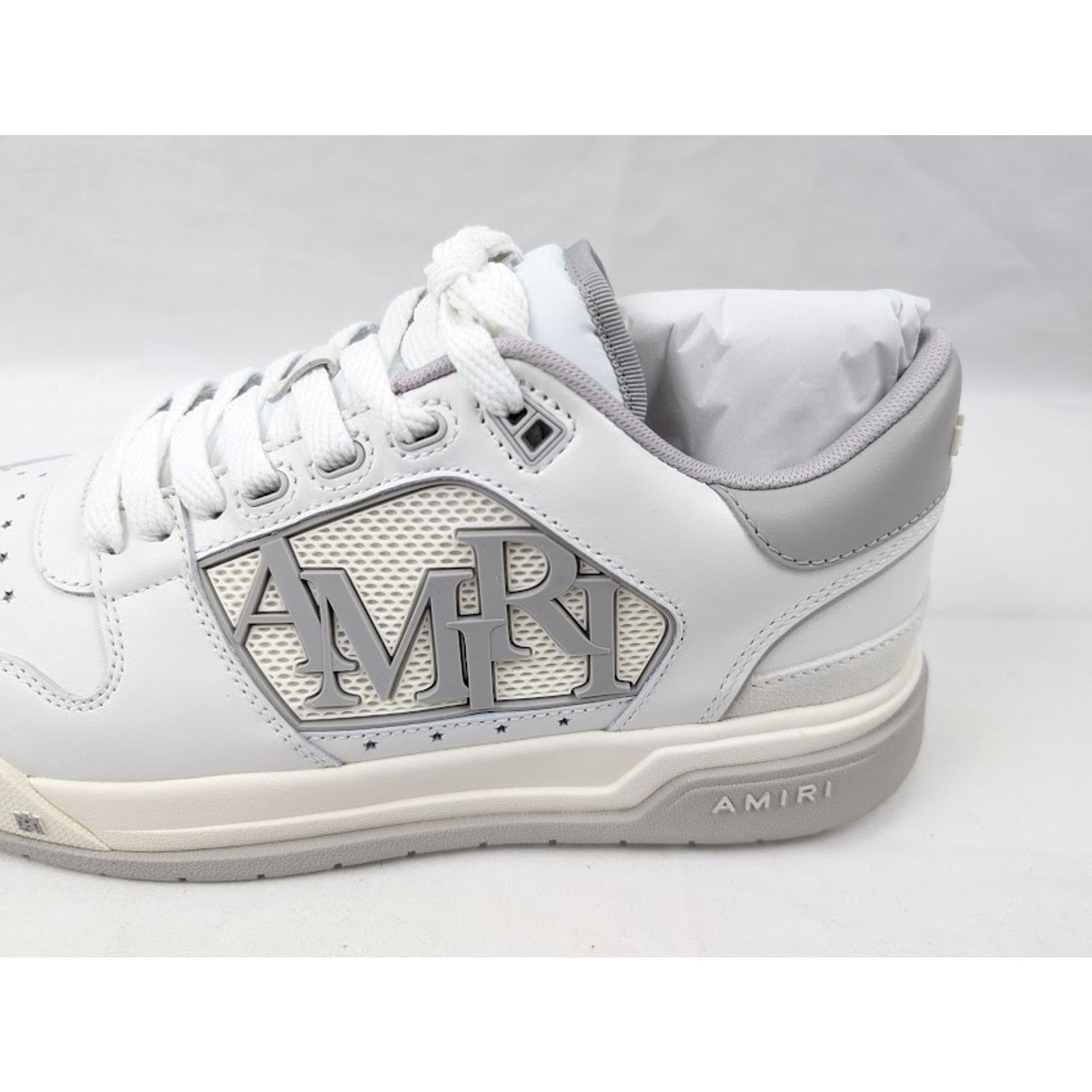Amiri o1rshd1 Classic Low-Top Sneakers in White Grey Size US 12 / EU 45 - 4 Thumbnail