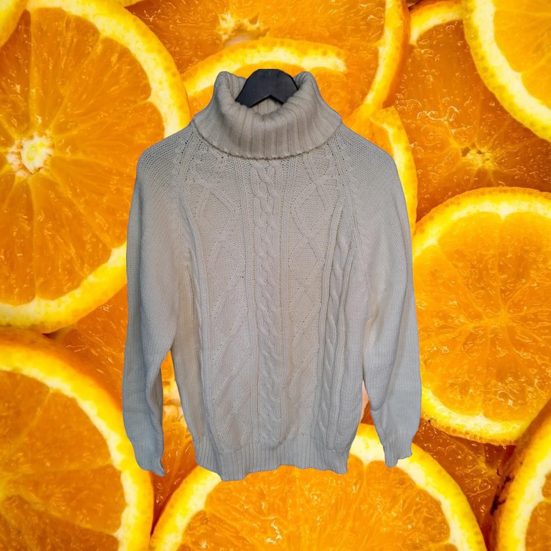 Other Custom Design by Fargo Cable Knit White Sweater Size Large Size US L / EU 52-54 / 3 - 1 Thumbnail