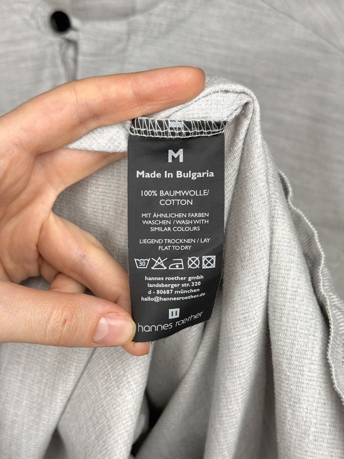 hannes roether hannes roether grey corduroy avant garde japanese shirt sz M Size US M / EU 48-50 / 2 - 10 Thumbnail