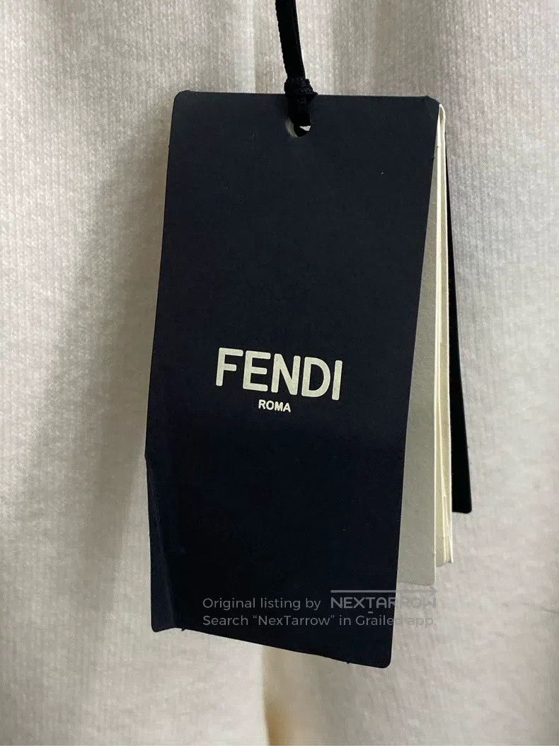 Fendi Fendi White side stripe logo cashmere leisure pants Size US 32 / EU 48 - 6 Thumbnail