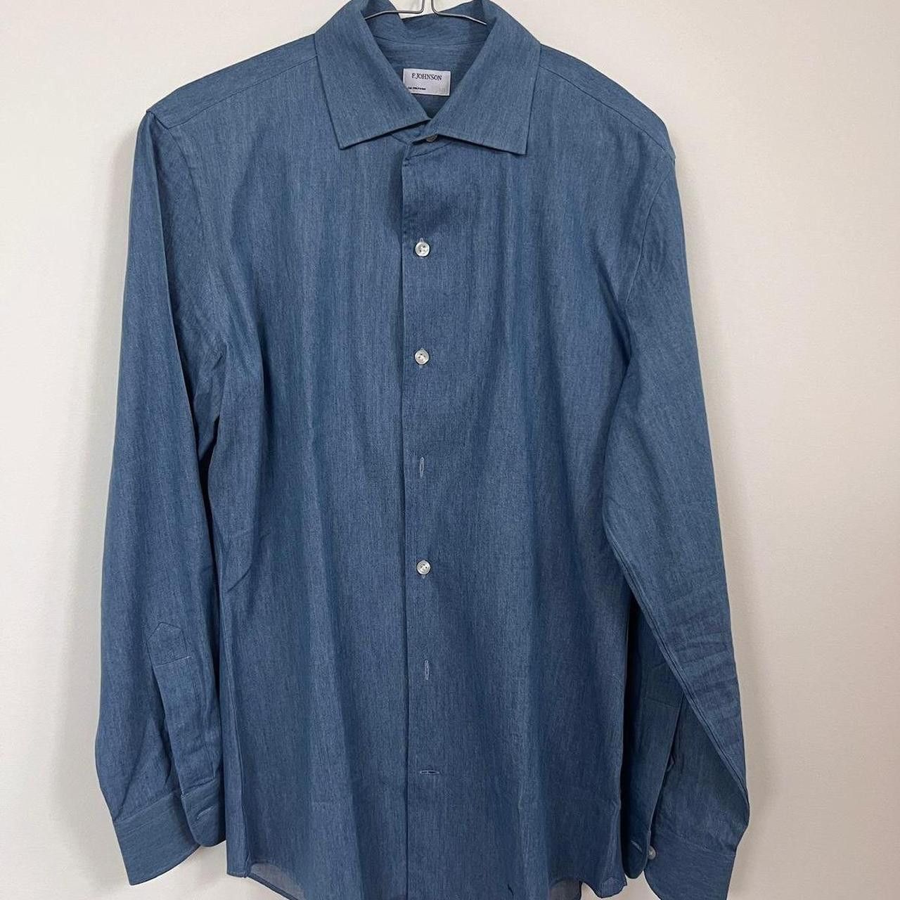 P. Johnson Mid Denim Shirt Size US M / EU 48-50 / 2 - 1 Thumbnail