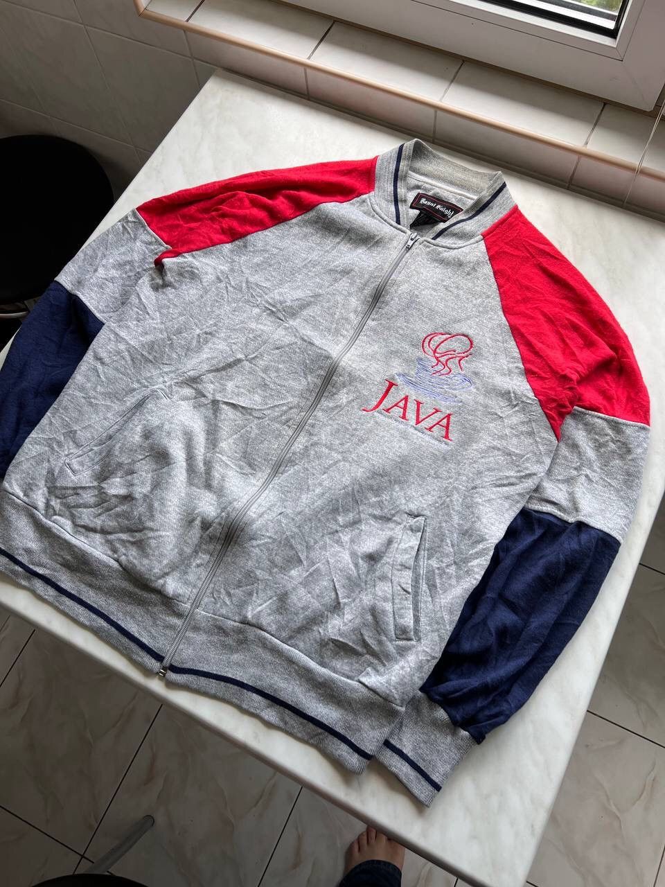 Designer × Vintage Vintage JAVA Microsystems Zip Hoodie Sweatshirt 90s Taiwan Size US L / EU 52-54 / 3 - 8 Thumbnail