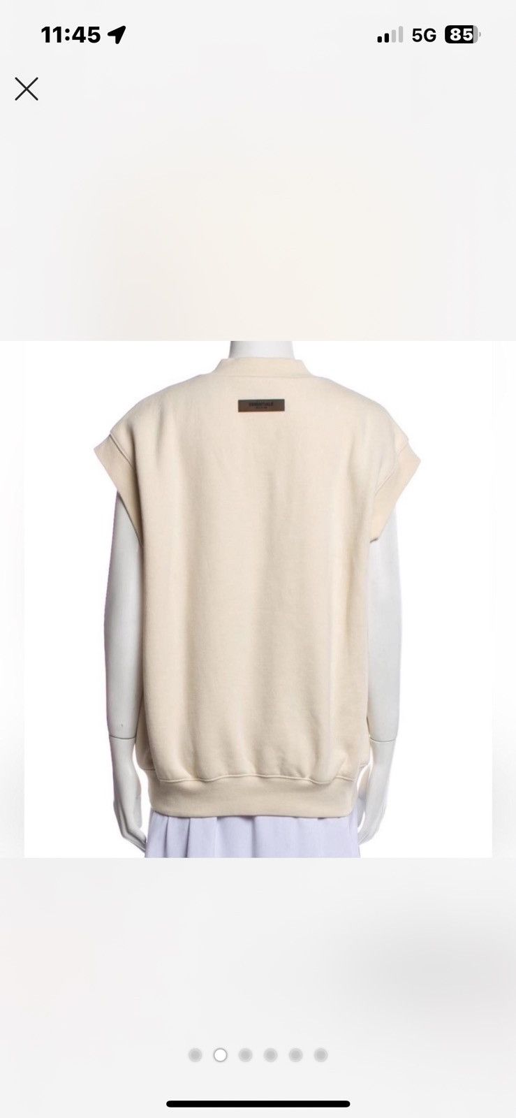 Essentials fear of god essentials cream vest Size M / US 6-8 / IT 42-44 - 2 Thumbnail