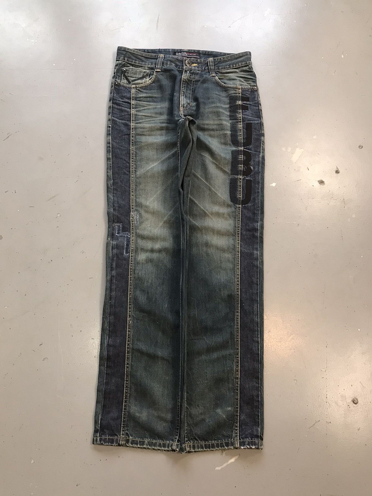 Fubu × Vintage Vintage Fubu the collection distressed denim Size US 32 / EU 48 - 1 Thumbnail