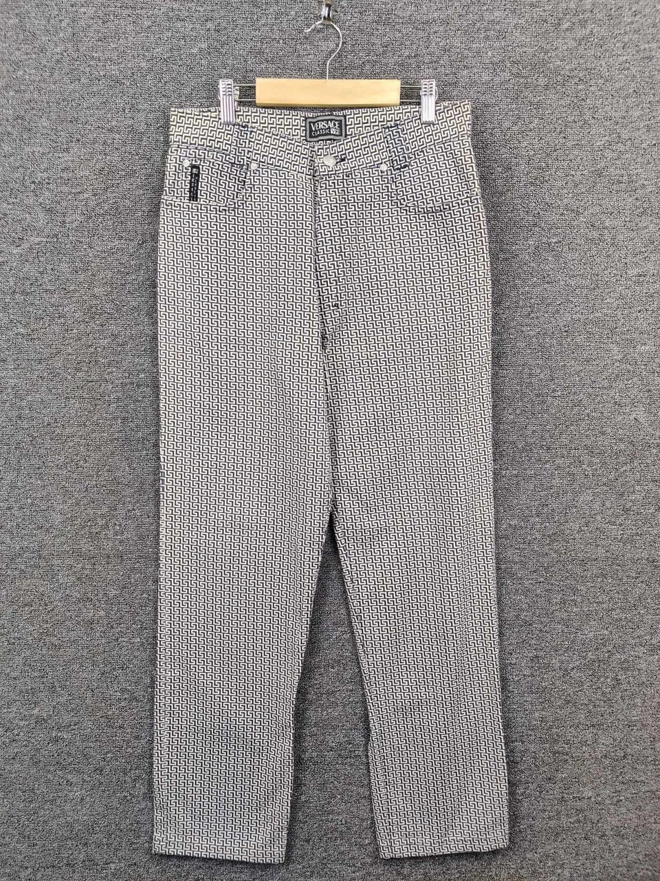 Vintage Versace Classic V2 Monogram Trousers Loose Pants