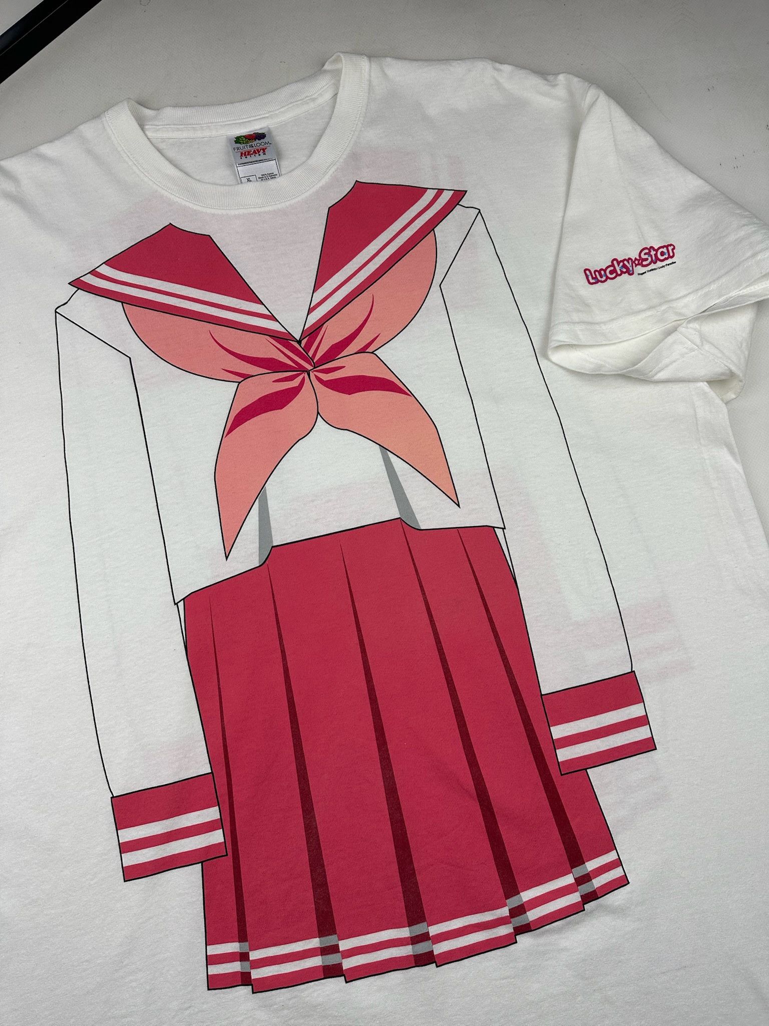 Anime Vintage Y2K Lucky Star Anime School Girl Uniform Tee XL Size US XL / EU 56 / 4 - 3 Thumbnail
