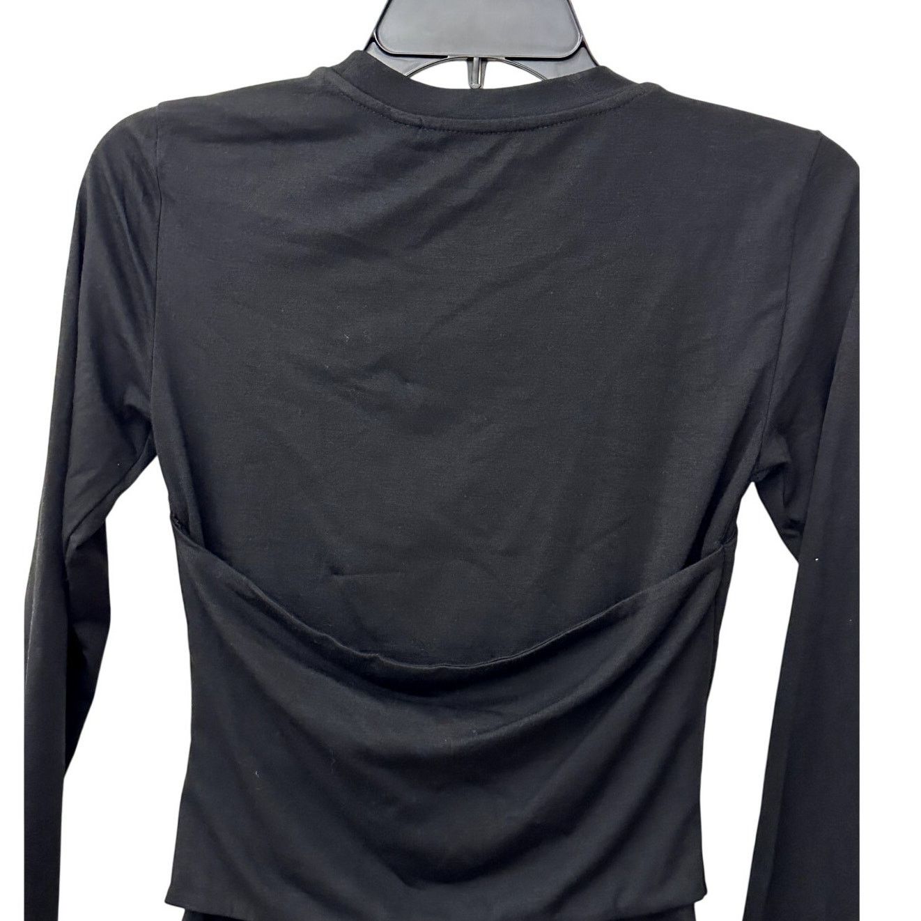Other Vero Mada Women's Black Knit Long Sleeve Top Blouse M NWT Size M / US 6-8 / IT 42-44 - 6 Thumbnail