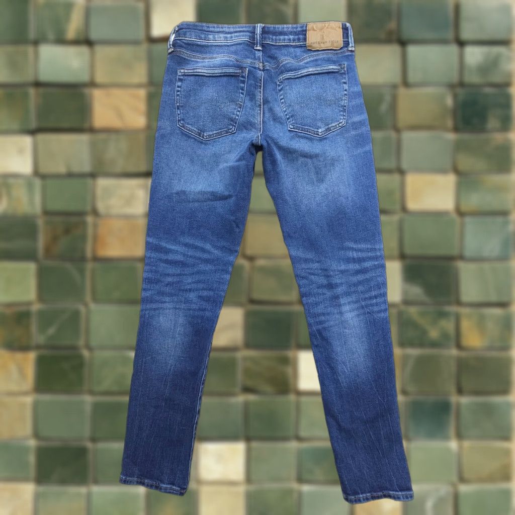 American Eagle Outfitters American Eagle Outfitters Jeans Mens 30 x 30 Slim Dark Wash Denim 5-Pocket Stretch Blue Size US 30 / EU 46 - 1 Thumbnail