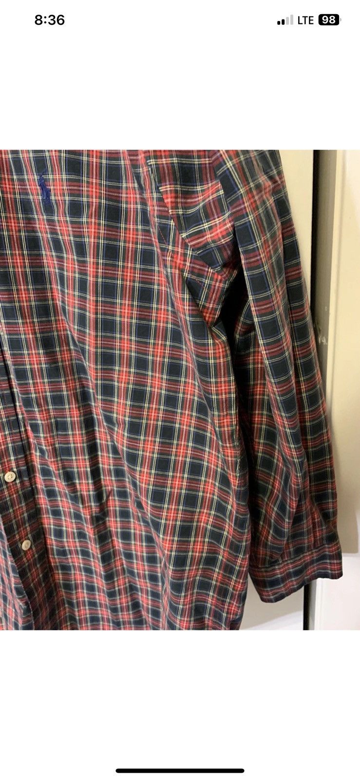 Polo Ralph Lauren Ralph Lauren mens sz M plaid red blue button shirt blake Size US M / EU 48-50 / 2 - 6 Thumbnail
