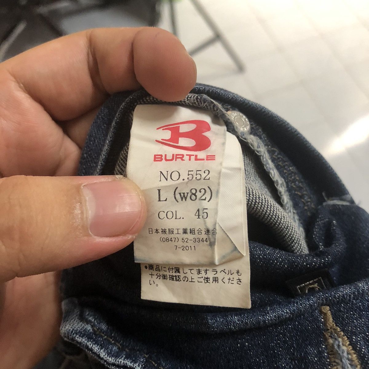 Japanese Brand DL Burtle Blue Utility worker Cargo Multipocket Pants #C649 Size US 32 / EU 48 - 20 Thumbnail