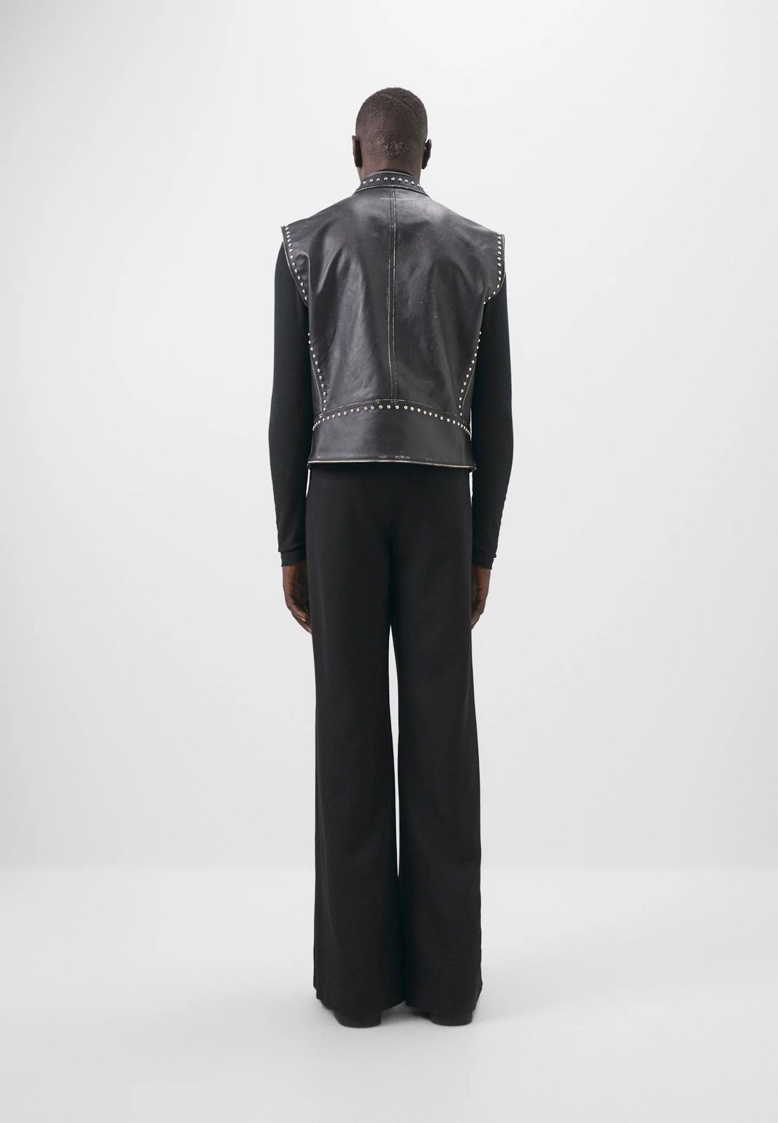 Maison Margiela !DS! SS22 Maison Margiela 5 ZIP Studded Leather Vest Gilet Size US S / EU 44-46 / 1 - 4 Thumbnail