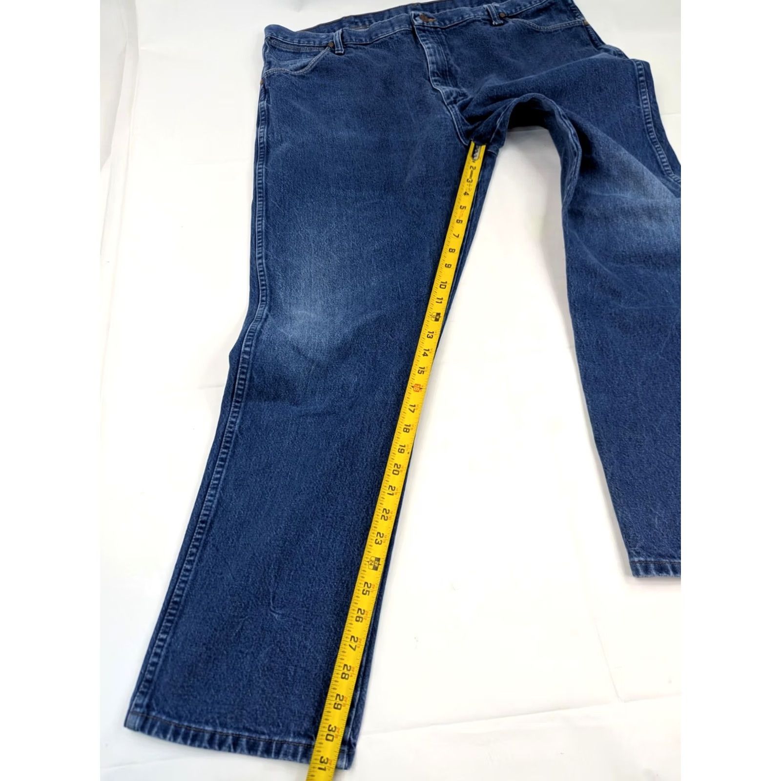 Wrangler Wrangler 13MWZ Cowboy Cut Original Fit Jeans Men 42x32 Blue Denim Regular 5-Pocket Wrangler Cowboy Cut Men Jeans 42 Extended Listing Size US 42 / EU 58 - 3 Thumbnail