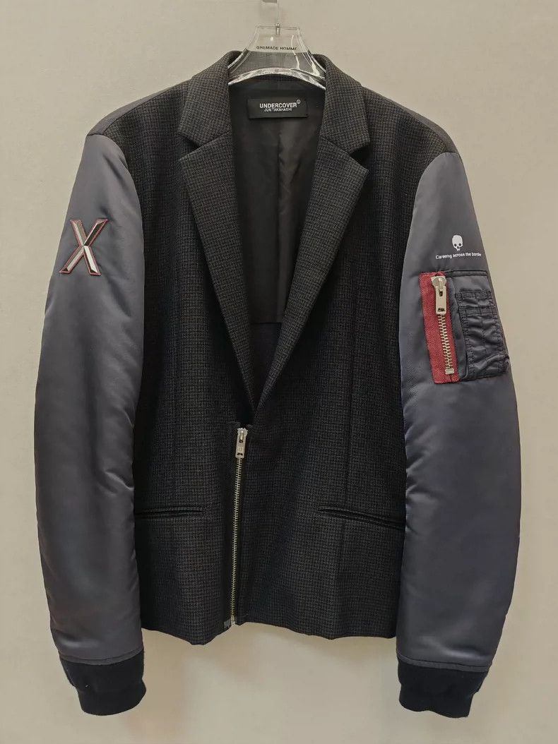 UNDERCOVER 19ss Wool Suit Panel Jacket 2505-Nextarrow