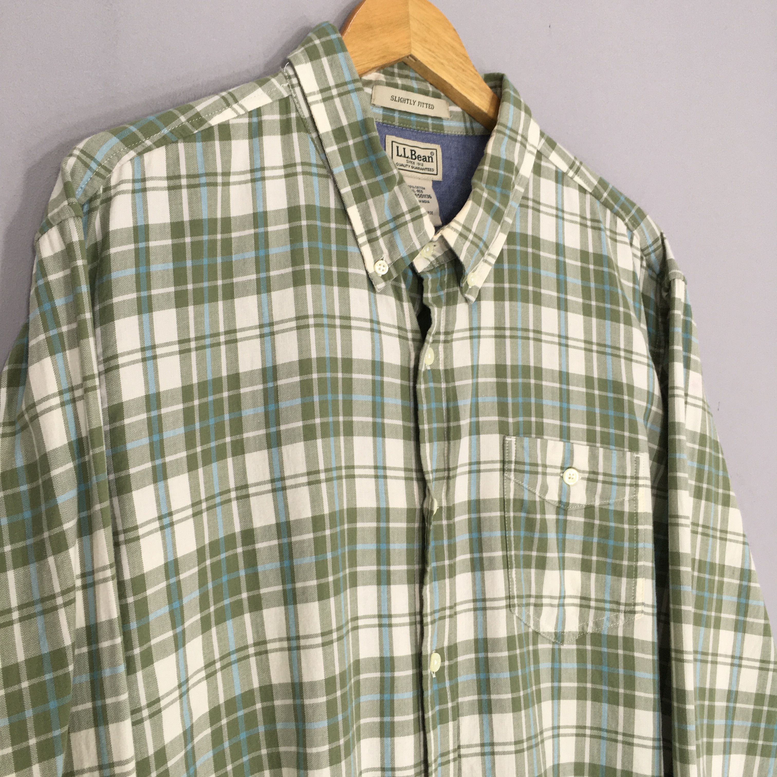 Flannel × L.L. Bean × Vintage Vintage LL Bean Checkered Flannel Cotton Shirt XLarge Size US XL / EU 56 / 4 - 3 Thumbnail
