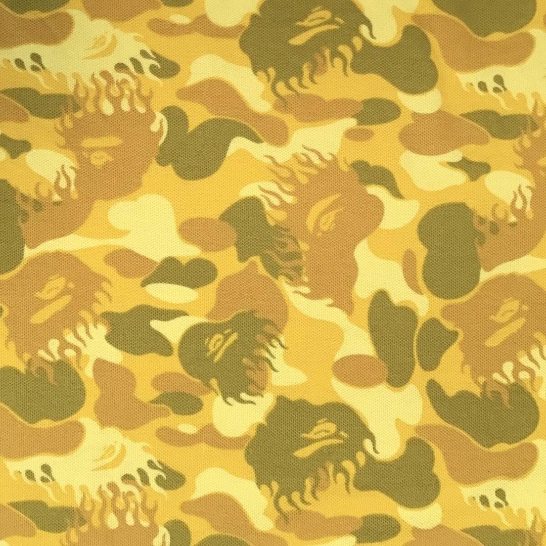 Bape × Nigo BAPE Yellow Fire camo polo shirt a bathing ape flame NIGO Size US S / EU 44-46 / 1 - 4 Thumbnail