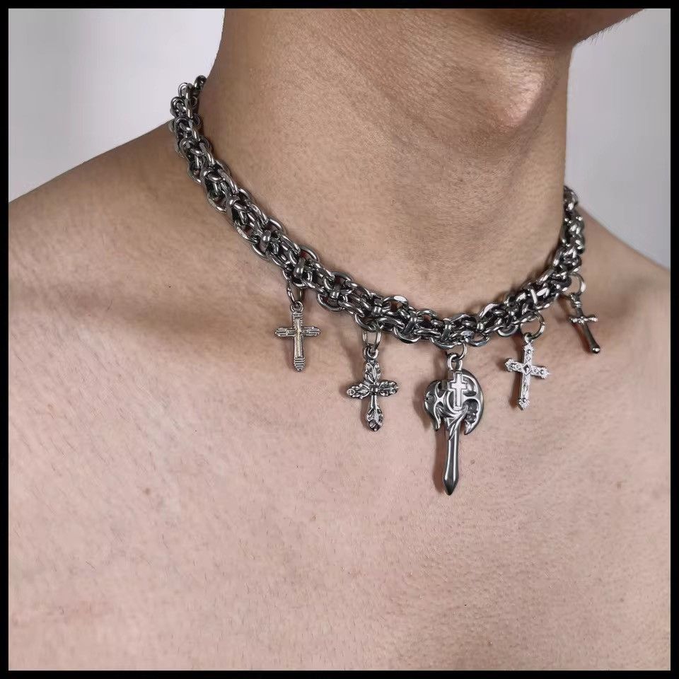 Japanese Brand Silver Cross Necklace Size ONE SIZE - 2 Thumbnail