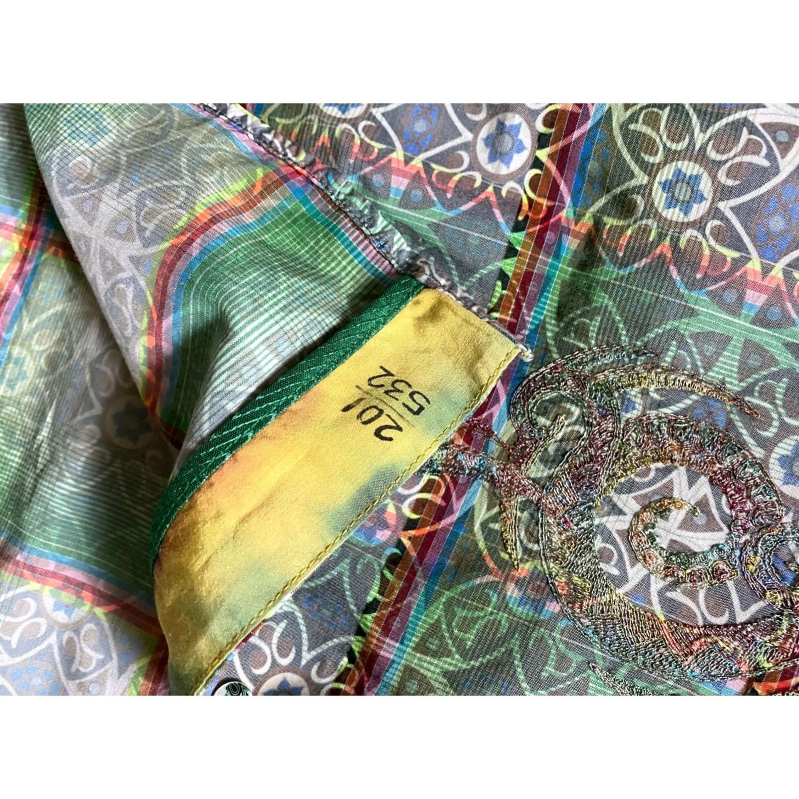Robert Graham Robert Graham Multicolor 201/532 Limited Edition Button-Down Shirt Mens 3XL Colorful Geometric Embroidered Casual Button-Up Size US XXL / EU 58 / 5 - 8 Thumbnail