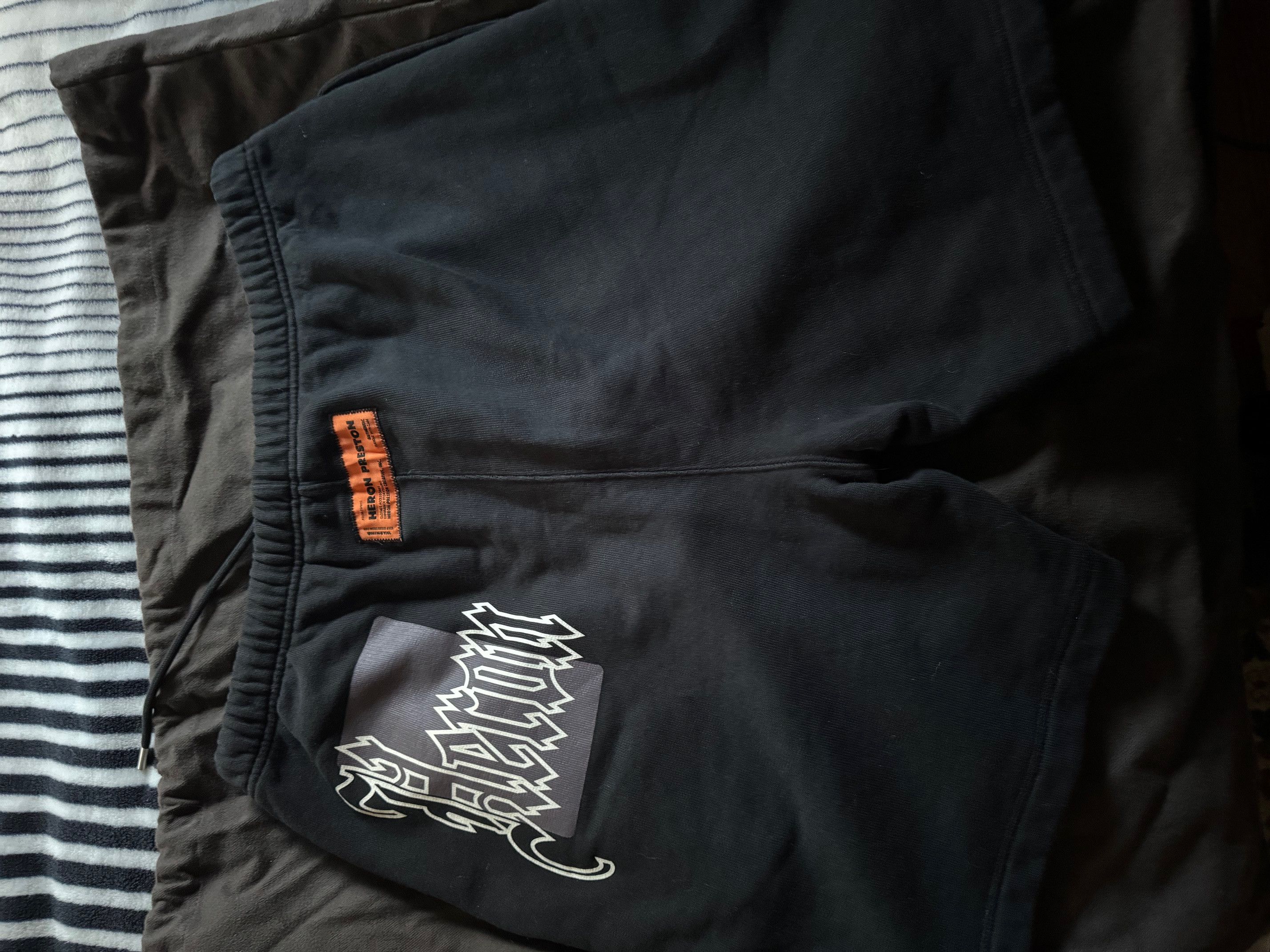 Heron Preston Heron Preston Color Blocks Logo-Print Track XL Shorts Size US 36 / EU 52 - 11 Thumbnail
