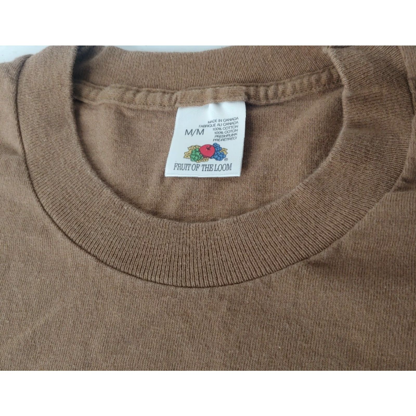 Fruit Of The Loom VINTAGE Niagara Falls Shirt Medium Brown Nature Waterfall New York Single Stitch Mens Size US M / EU 48-50 / 2 - 3 Thumbnail