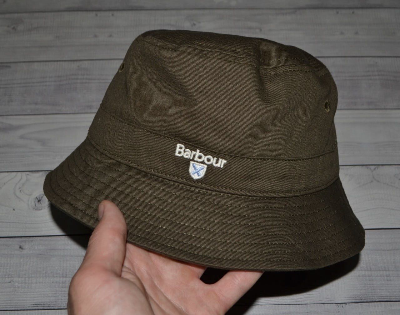 Barbour Barbour Sports Hat/Panama Olive Size M Size 32 - 1 Thumbnail