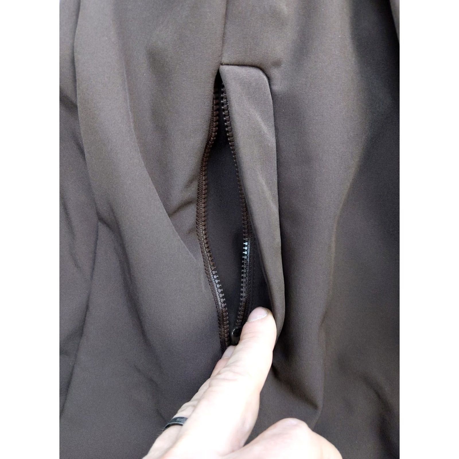 Y/Project Mondetta Outdoor Project Coat Womens Small Brown Softshell Hooded Faux Fur Lined Size S / US 4 / IT 40 - 7 Thumbnail