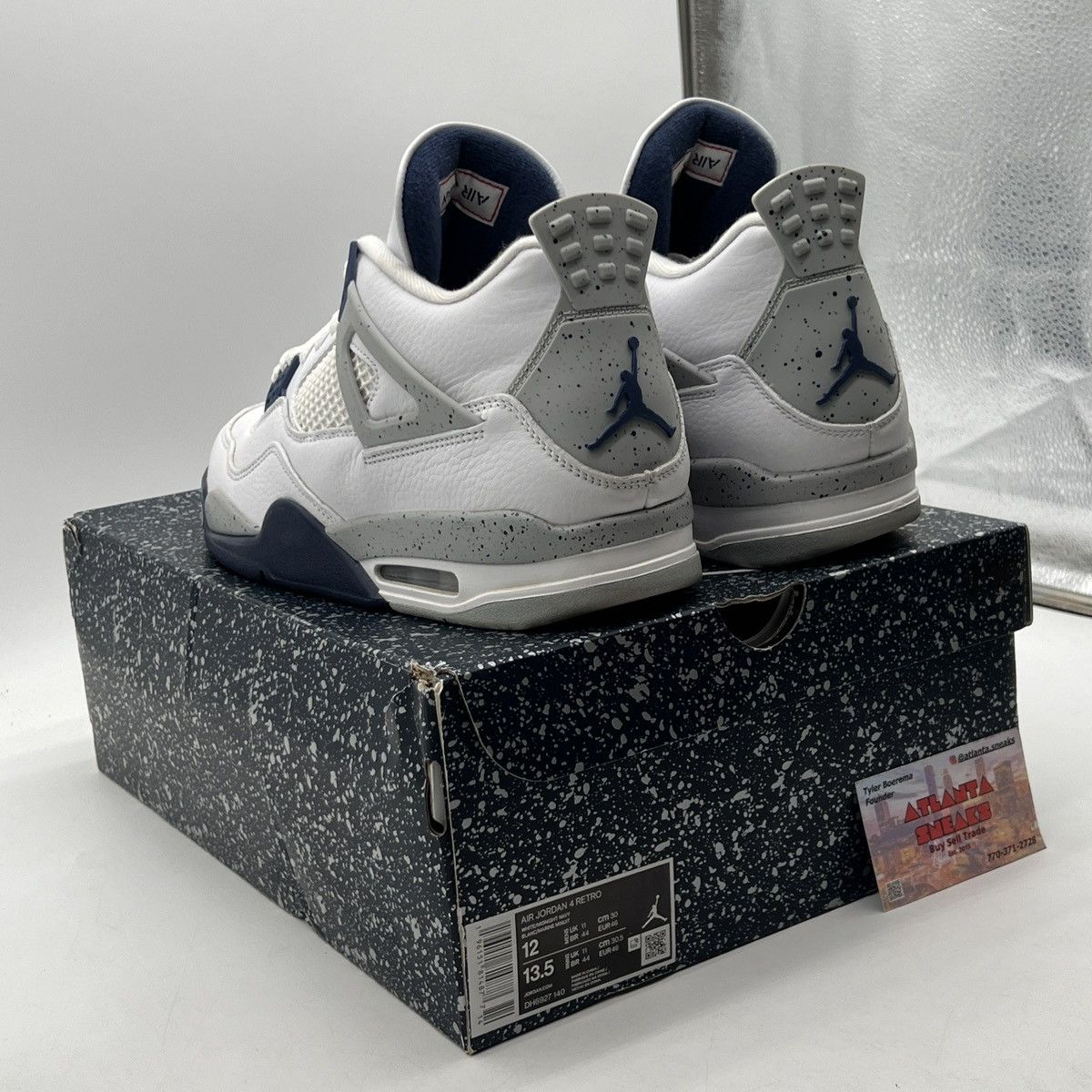 Jordan Brand Air Jordan 4 midnight navy Size US 12 / EU 45 - 4 Thumbnail