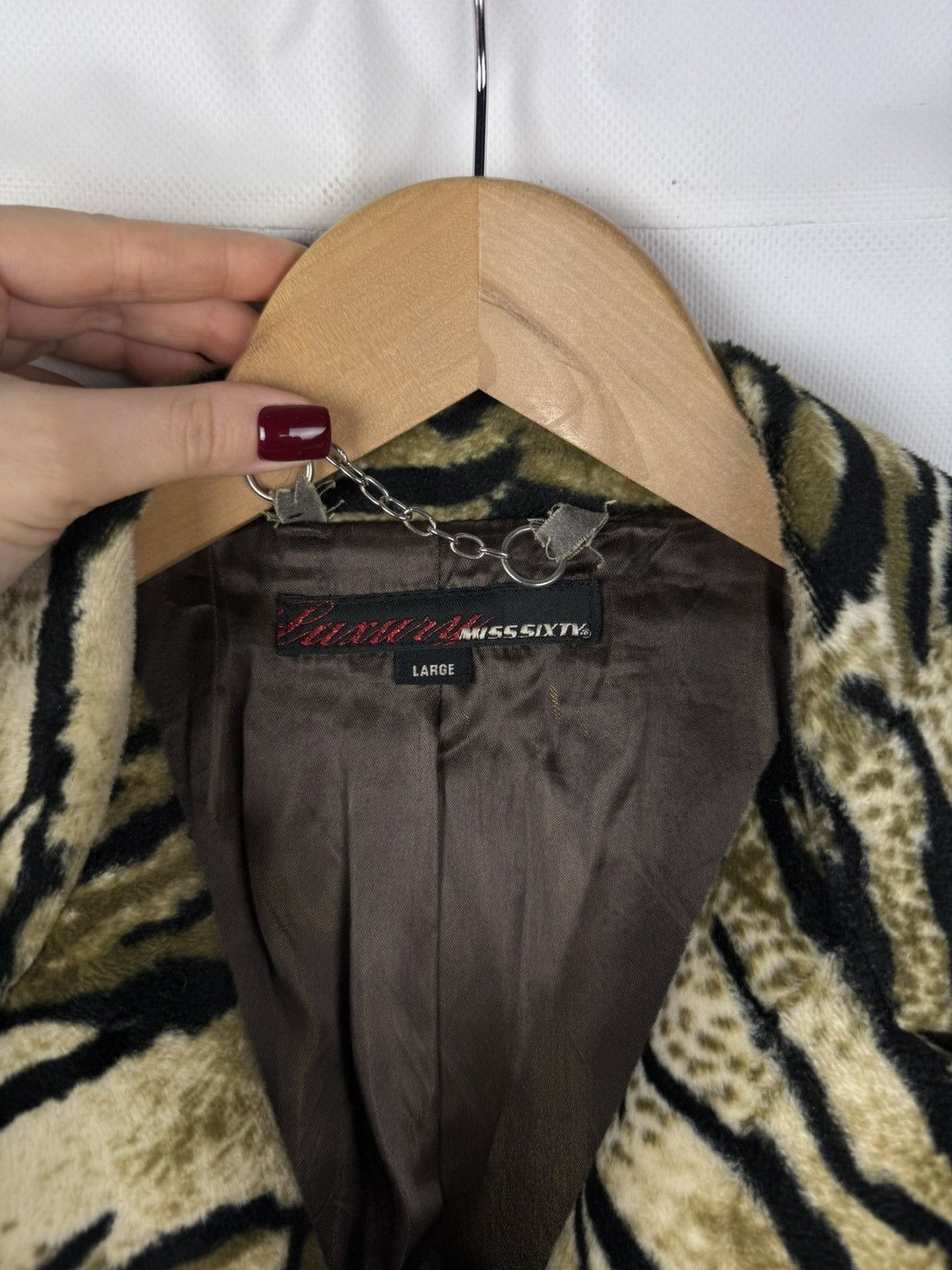 Miss Sixty × Vintage Miss Sixty Vintage Y2K Ladies Leopard Pattern Coat Jacket Size L / US 10 / IT 46 - 10 Thumbnail