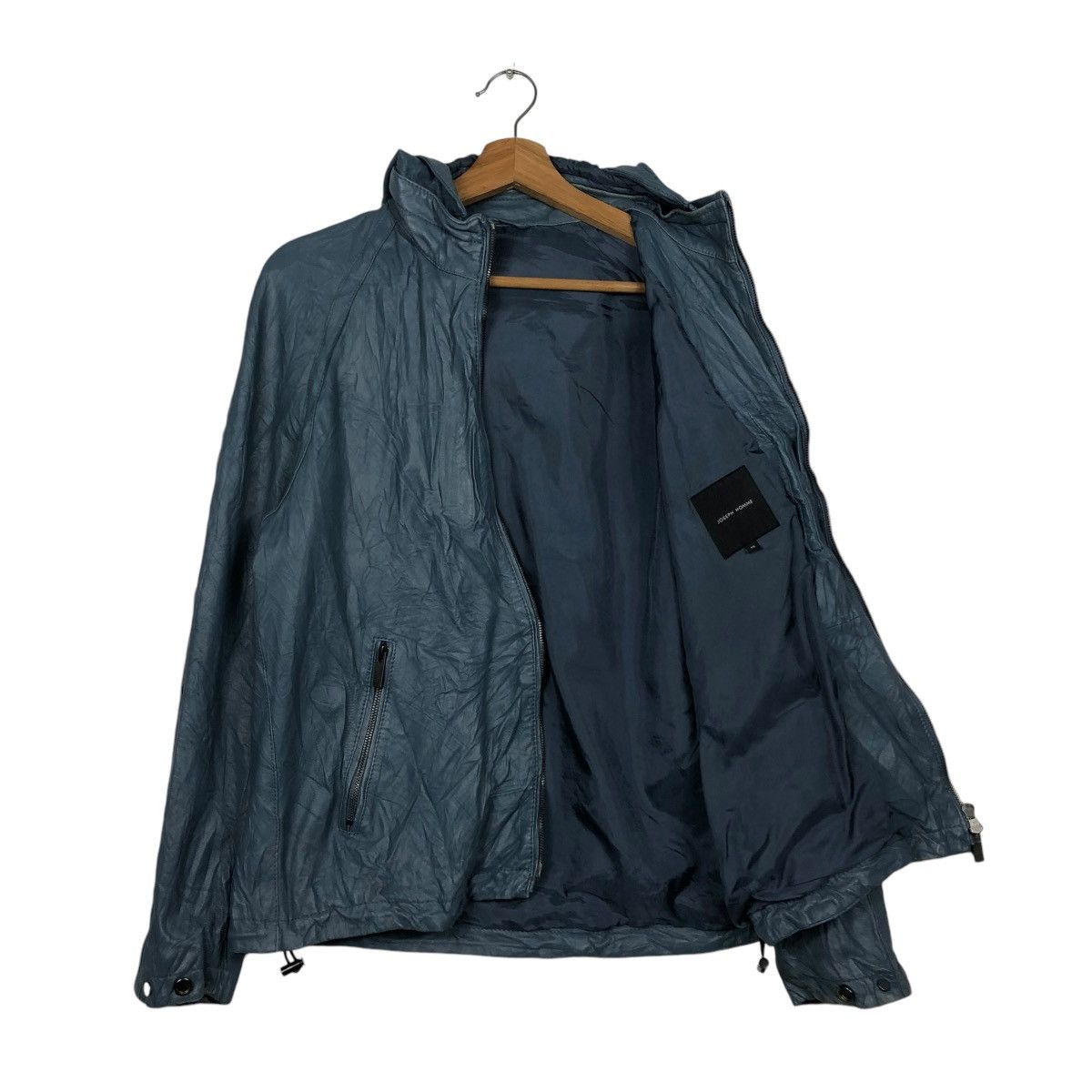Japanese Brand 🔥VINTAGE LEATHER BIKER JACKET JOSEPH HOMME ISSEY MIYAKE Size US M / EU 48-50 / 2 - 14 Thumbnail
