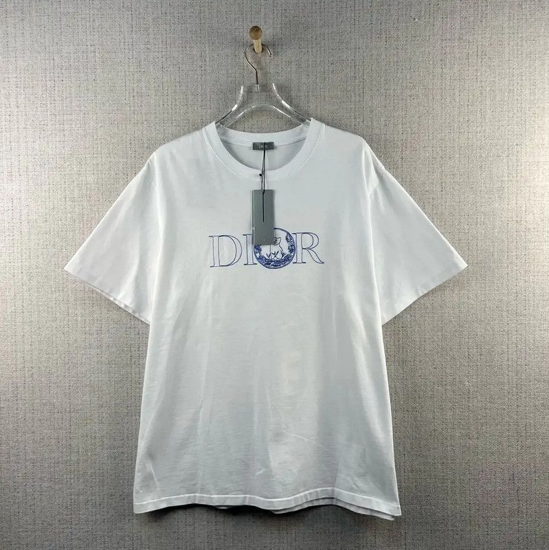Dior Men's Summer Cotton T-Shirt with Logo 0089