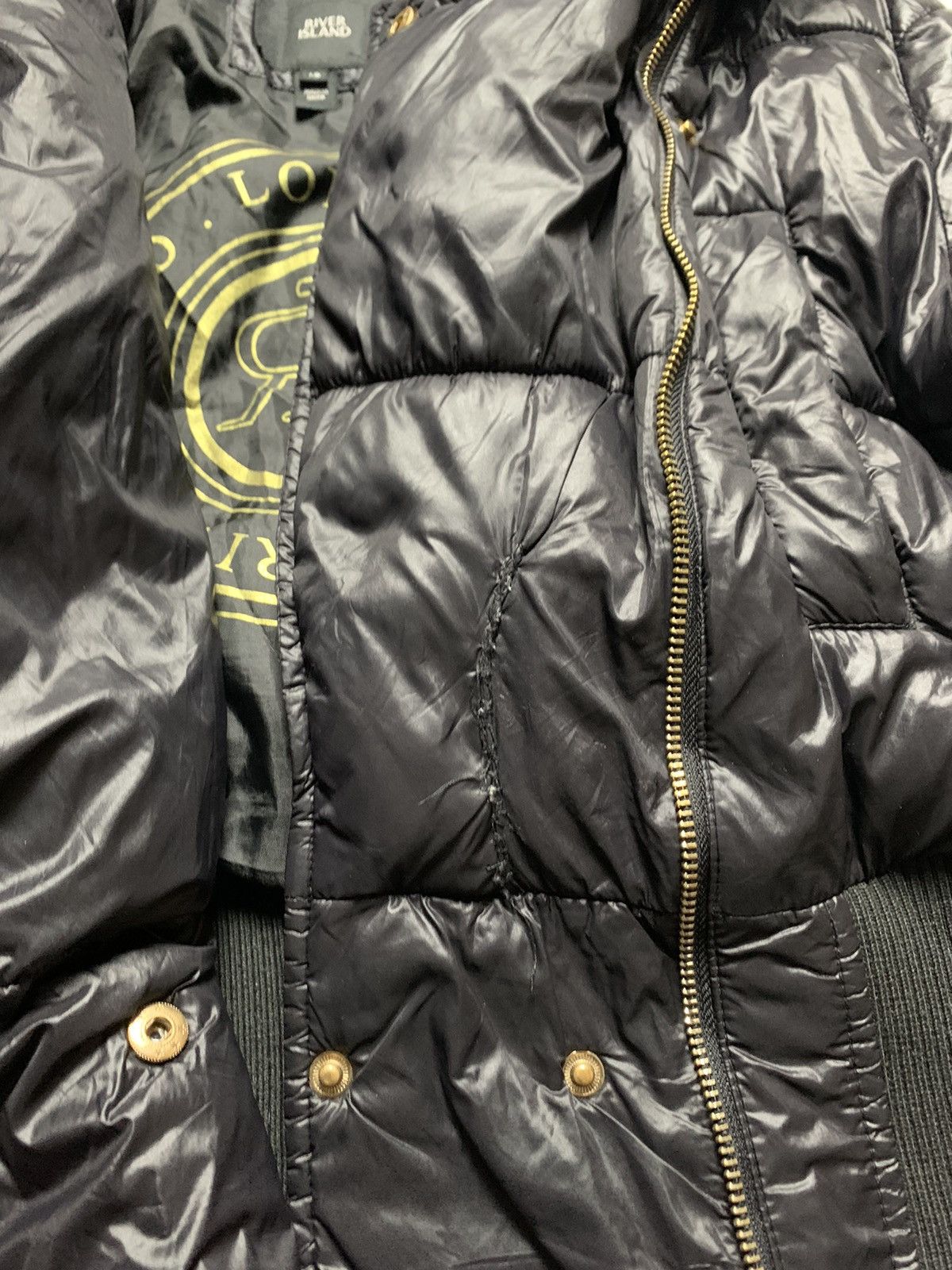 If Six Was Nine × Le Grande Bleu (L.G.B.) × Vintage AVANT GARDE CROPPED FAUX FUR PUFFER JACKET JAPANESE STYLE Size M / US 6-8 / IT 42-44 - 7 Thumbnail