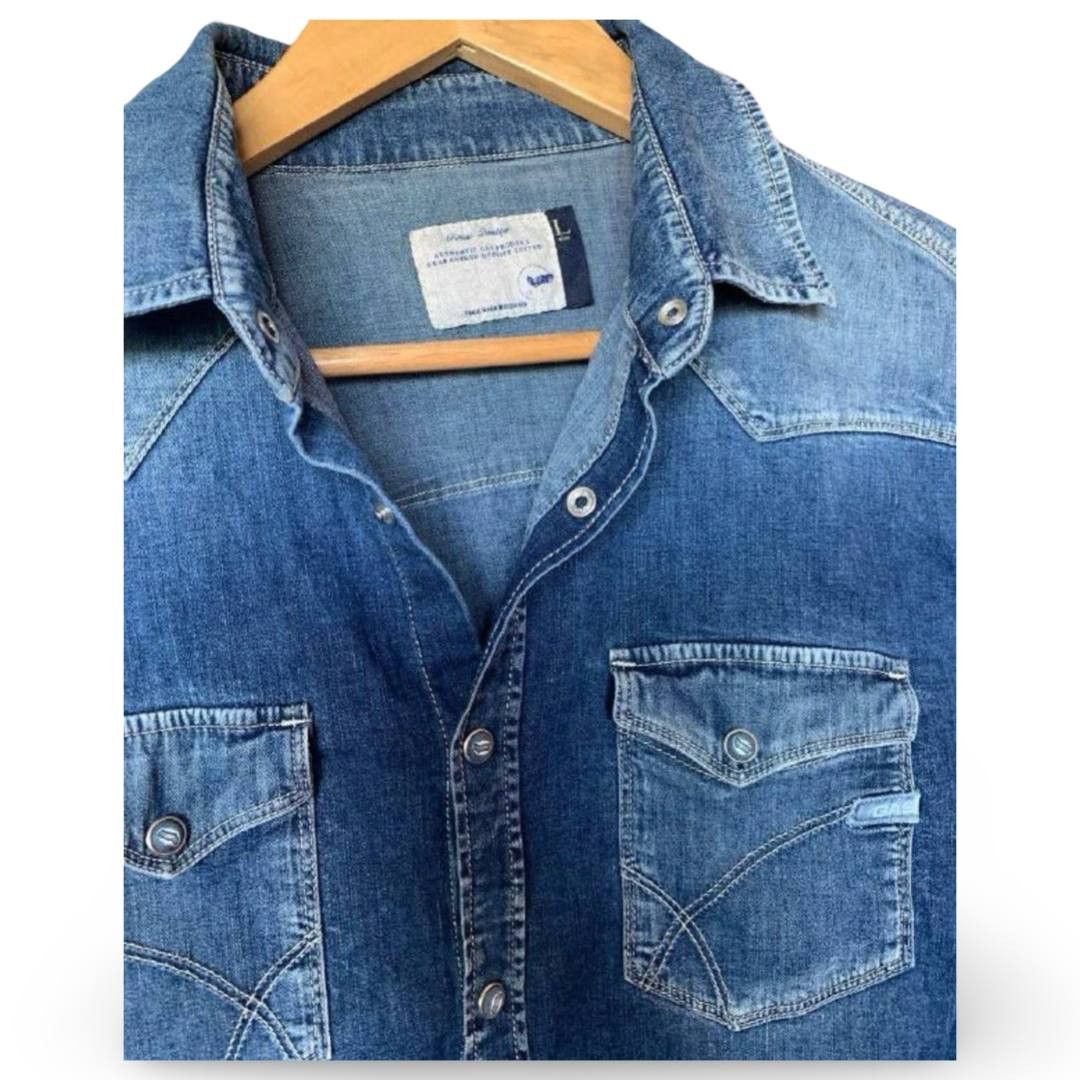 GAS GAS denim shirt #695 Size US L / EU 52-54 / 3 - 2 Thumbnail