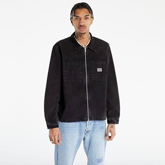 Stussy STÜSSY WASHED CANVAS ZIP LONG SLEEVE SHIRT Size US M / EU 48-50 / 2 - 2 Thumbnail