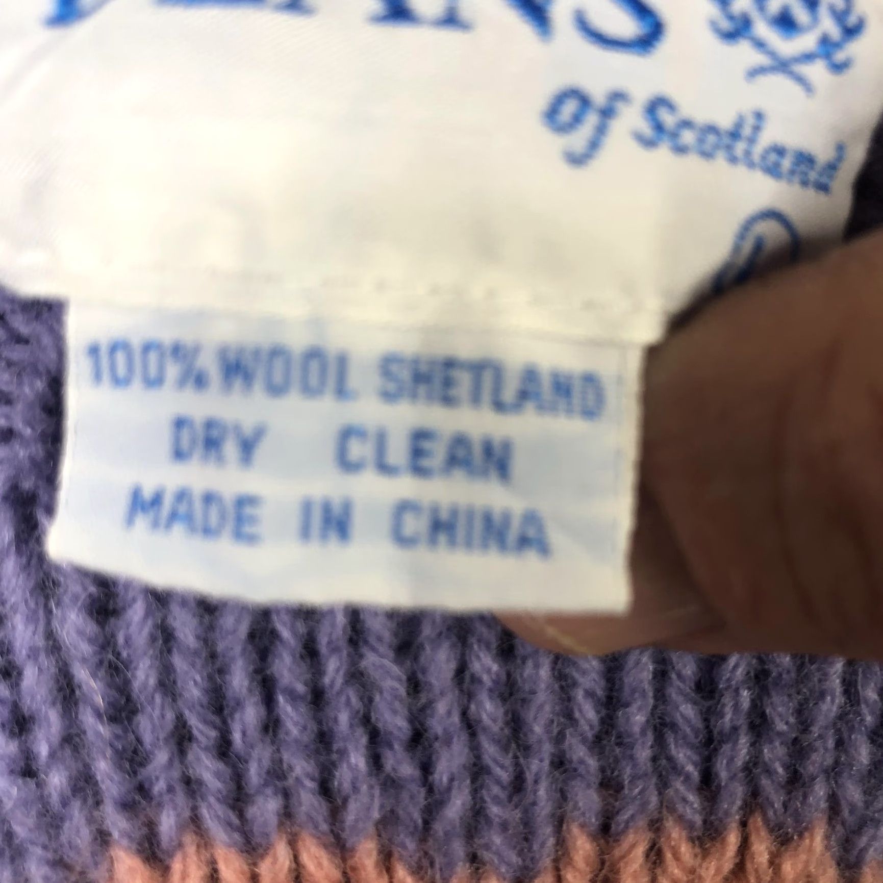 Folk VINTAGE Deans Of Scotland Sweater Women L Wool Folk Art Couple Graphic Knit Love Country Size L / US 10 / IT 46 - 7 Thumbnail