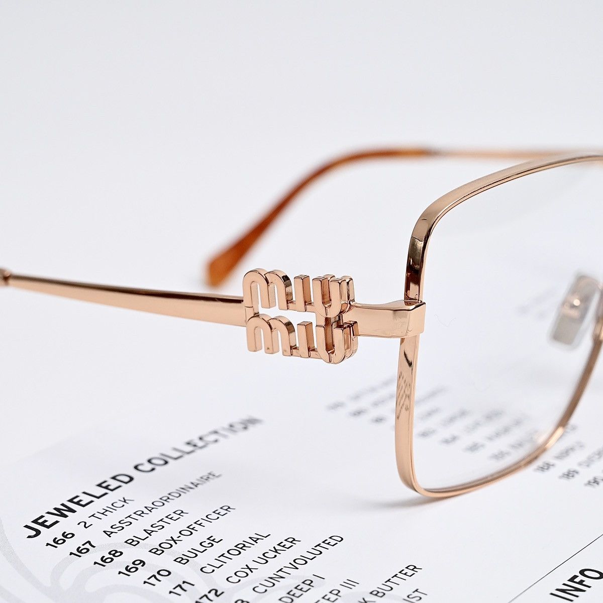 Miu Miu MIU MIU 0MU 51XV GLASSES Size ONE SIZE - 3 Thumbnail