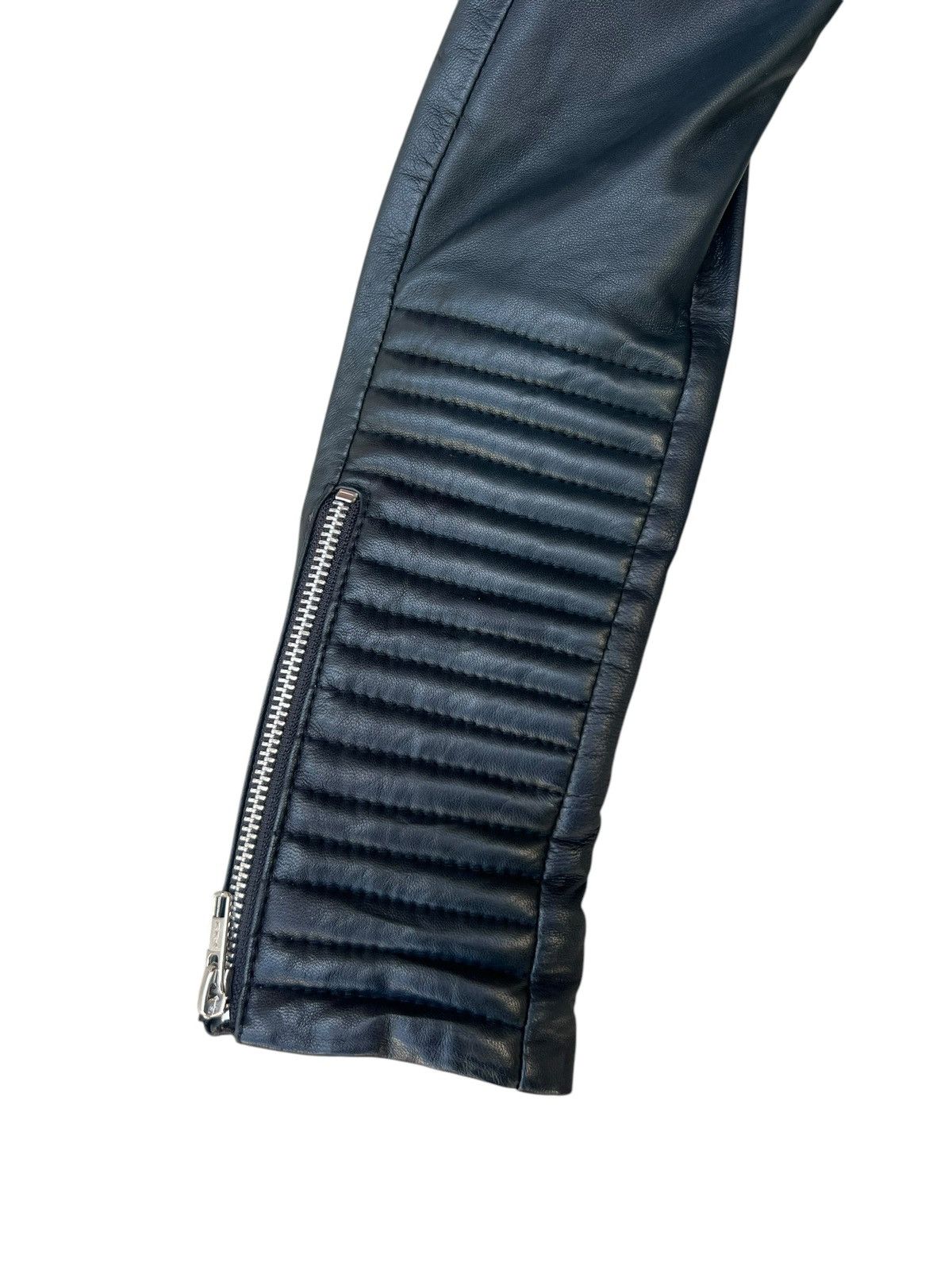 Leather Unknown Brand High Quality Napa Leather Padded Crop Jacket Size US XS / EU 42 / 0 - 19 Thumbnail