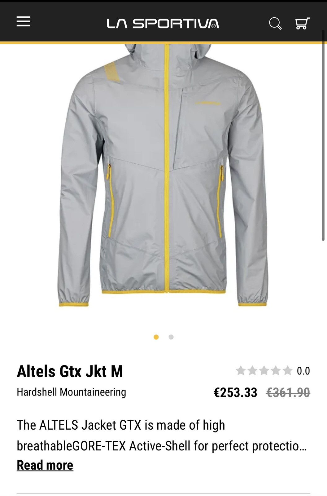 La Sportiva La Sportiva Altels Gore-Tex Light Jacket Size US XL / EU 56 / 4 - 19 Thumbnail