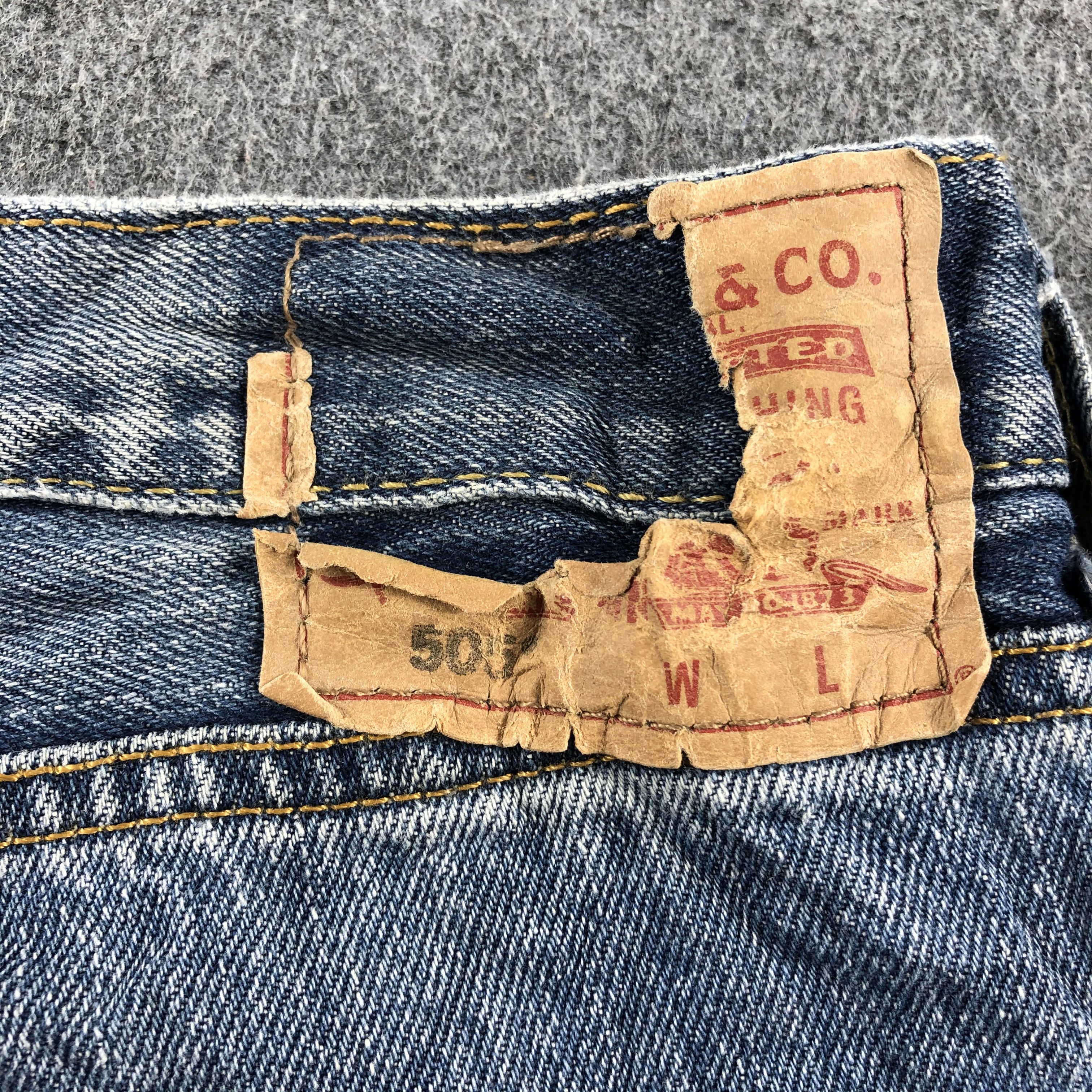 Levi's Vintage Blue Wash Levis 505 Jeans-J2516 Size US 38 / EU 54 - 5 Thumbnail