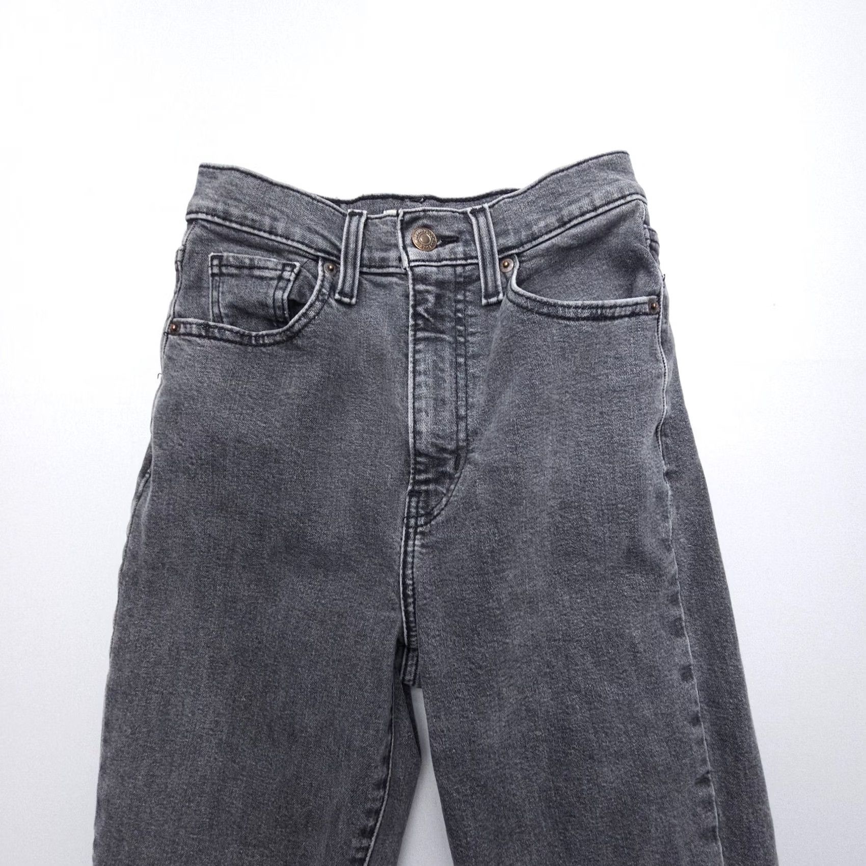 Levi's Levi's Jeans High Waisted Taper Regular 24 Black Denim Stretch 25" Inseam 5-Pocket USA Women Regular Levi's Black Jeans Size 42" / US 20 - 5 Thumbnail