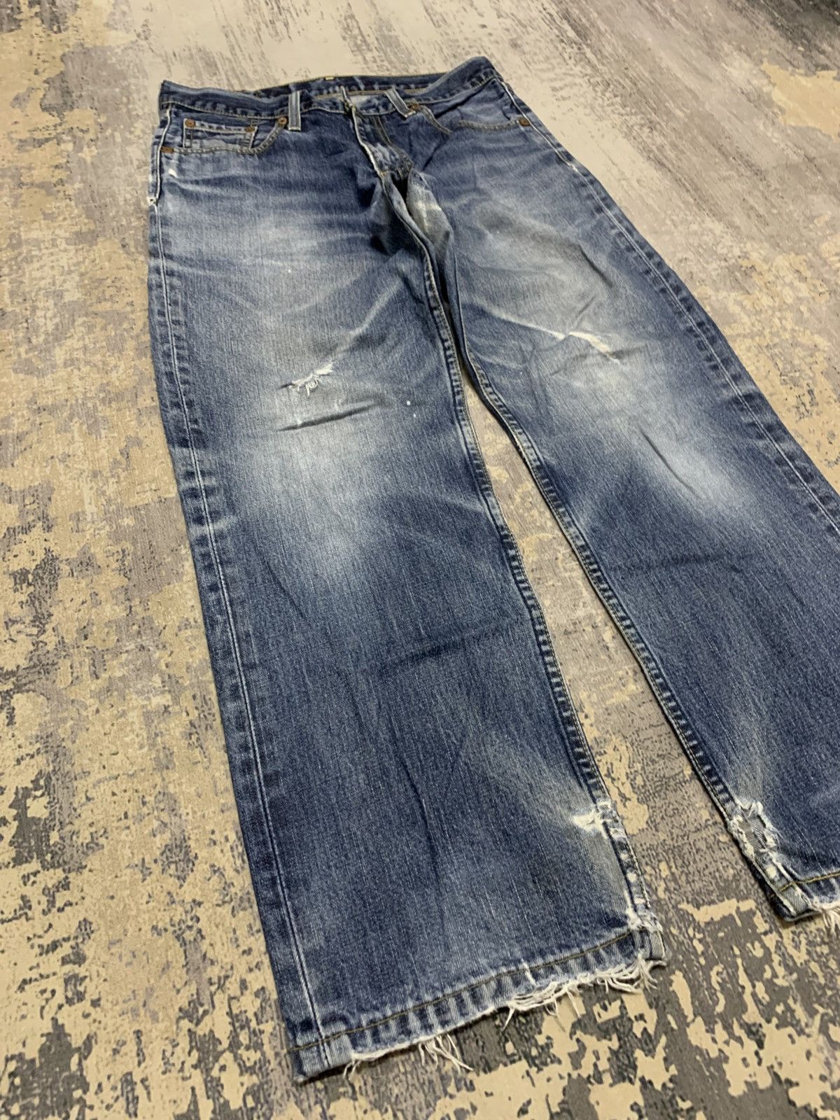 Levi's Vintage Levis 502 Distressed Denim Jeans Size US 30 / EU 46 - 4 Thumbnail