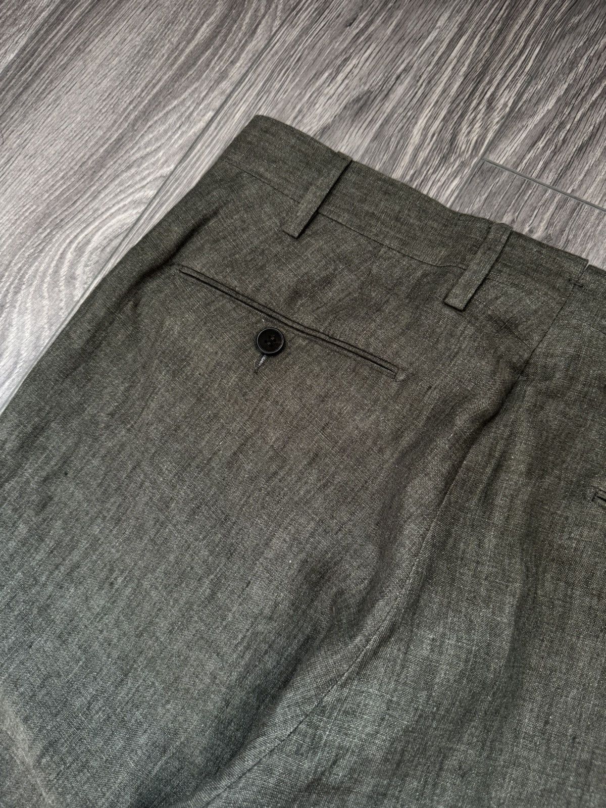 Other Germano Linen Trousers in Khaki Green 48 Size US 32 / EU 48 - 12 Thumbnail