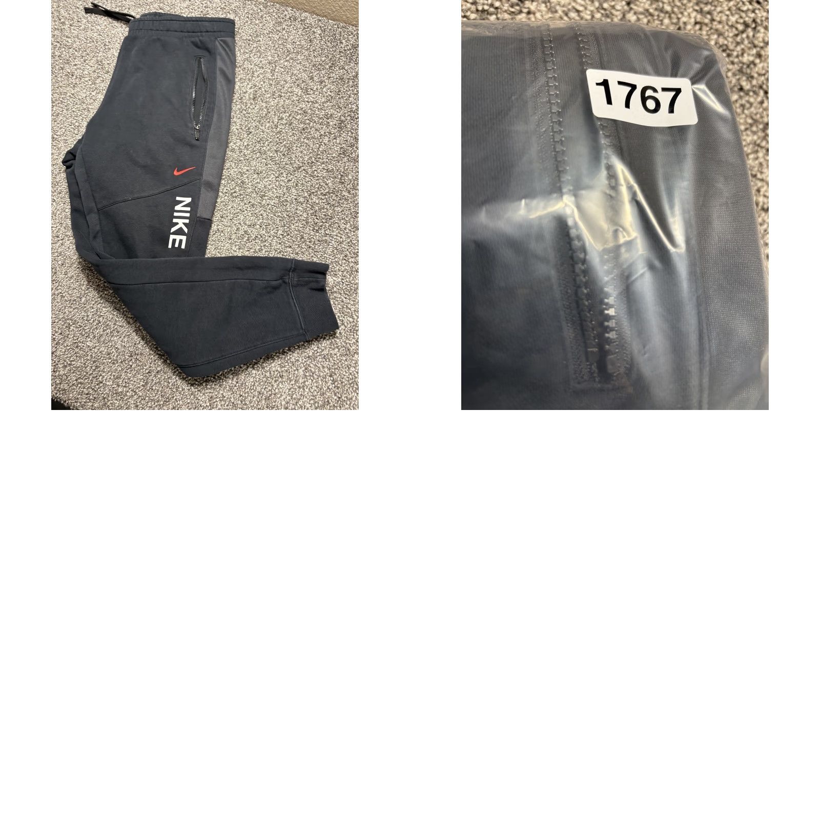 Nike Nike Mens Medium Black Tech Fleece Joggers Sweatpants DV2330 Zip Pockets Size US 31 - 9 Thumbnail