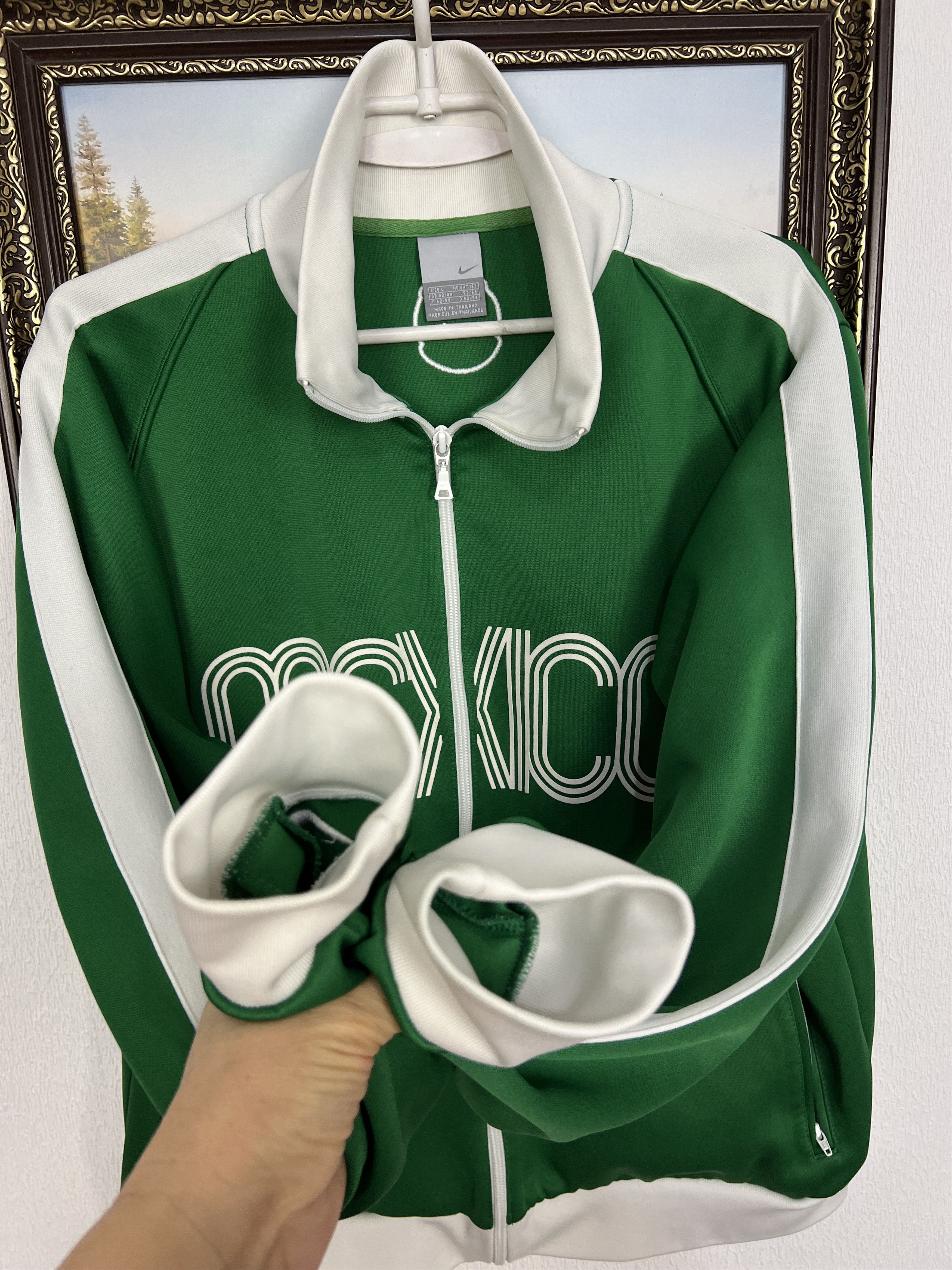 Nike Mexico World Cup Football Jacket Soccer Track Top Zip Size US L / EU 52-54 / 3 - 5 Thumbnail