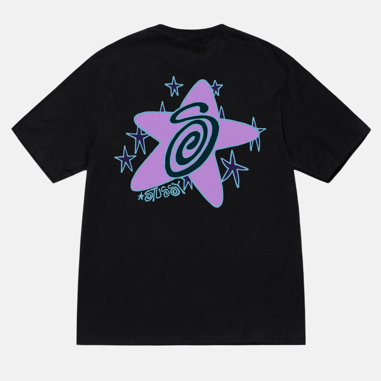 ★韓国の人気★【Stussy】★GALAXY TEE★BLACK★ Stussy Stussy Galaxy Logo Tee T-Shirt Black - L - NWT | Grailed